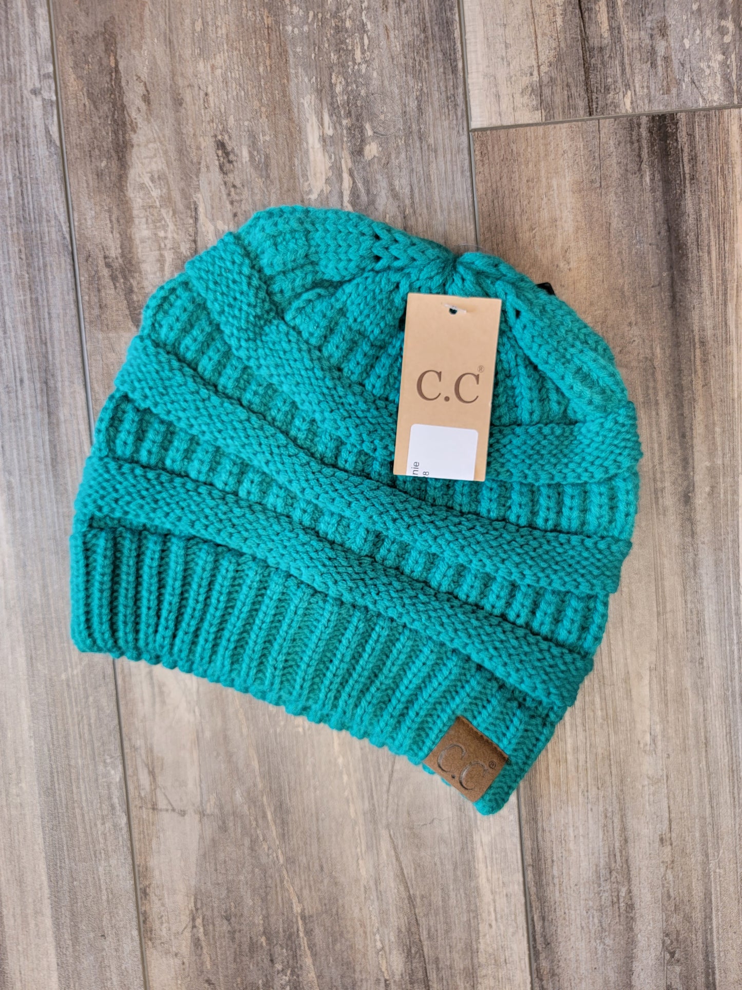 Solid Ribbed Knit C.C. Beanie