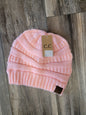 Solid Ribbed Knit C.C. Beanie