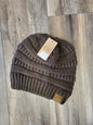 Solid Ribbed Knit C.C. Beanie