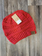 Solid Ribbed Knit C.C. Beanie