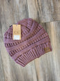 Solid Ribbed Knit C.C. Beanie