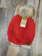 Waffle Stitch Pom Beanie