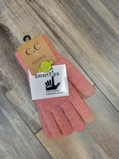 Heathered Knit Smart Tip Gloves