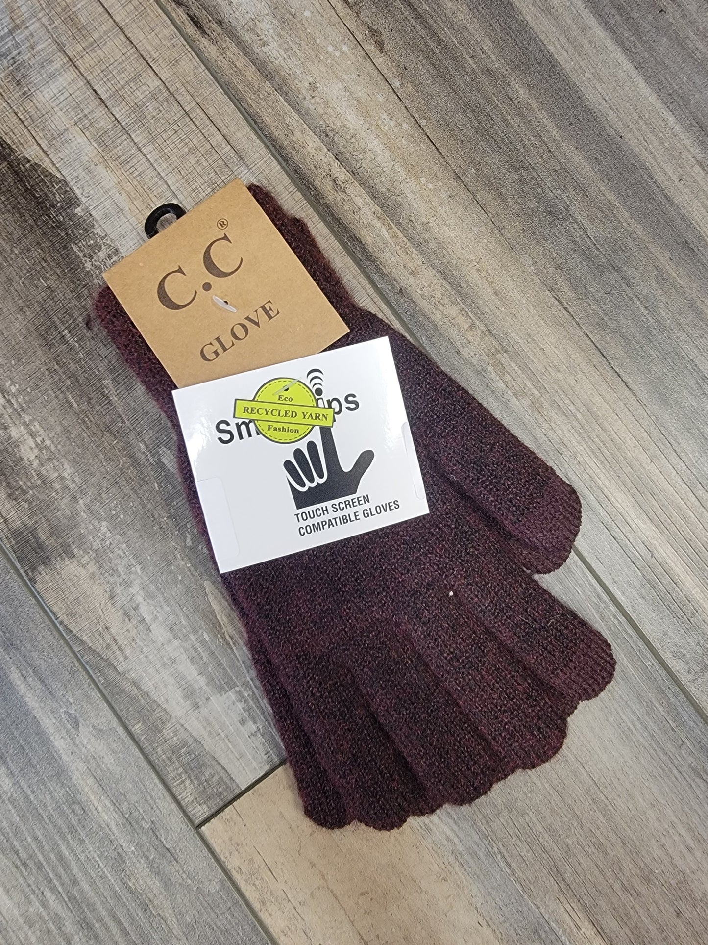 Heathered Knit Smart Tip Gloves
