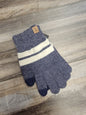 Soft Striped Gloves