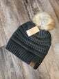 Yarn Knit Pom Beanie