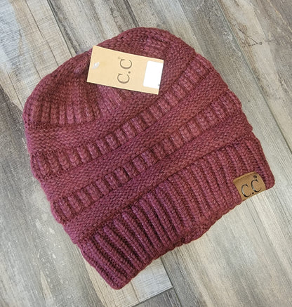 Snuggly Soft Yarn Knit Beanie