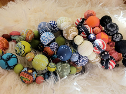 Clay Bead O-Ring Key Chains