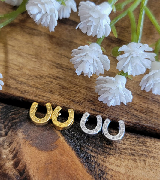 Mini Horseshoe Stud Earrings