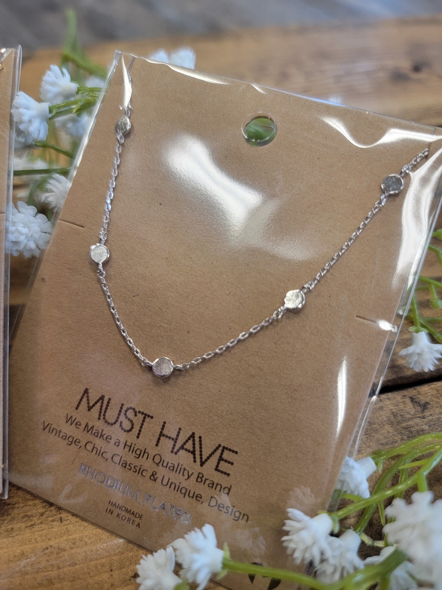 Dainty Circle Disc Necklace