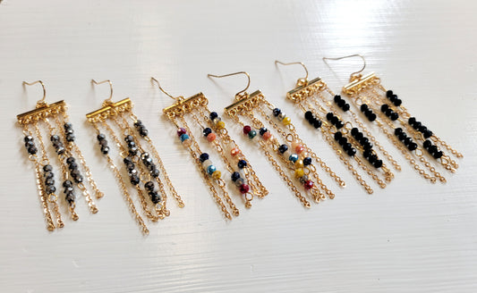 Crystal Tassel Earrings