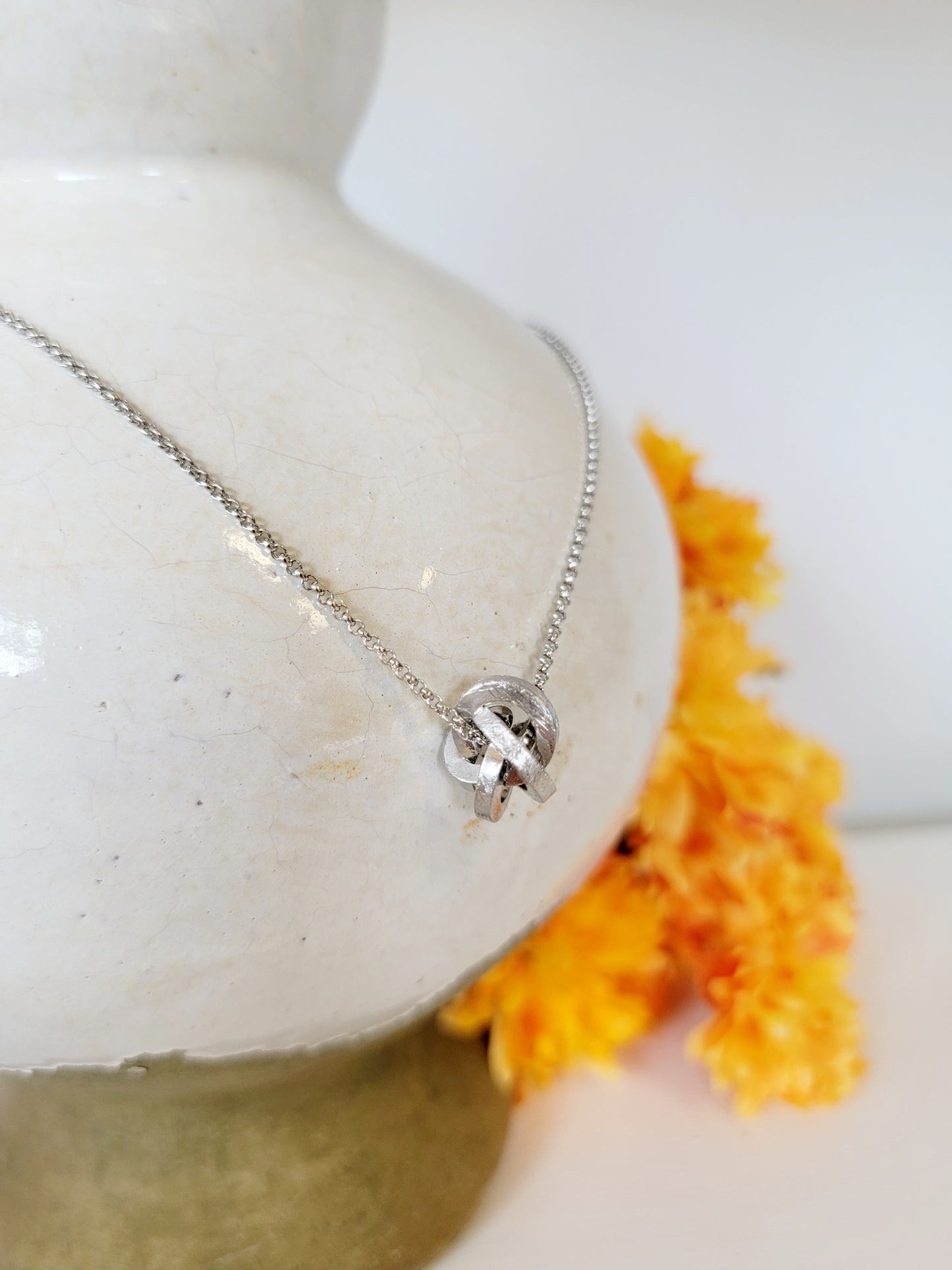 Silver Knot Necklace