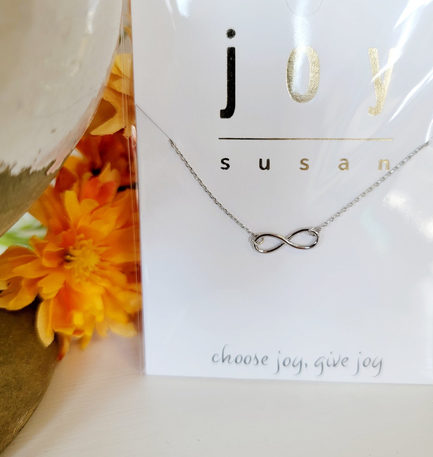 Silver Infinity Pendant Necklace