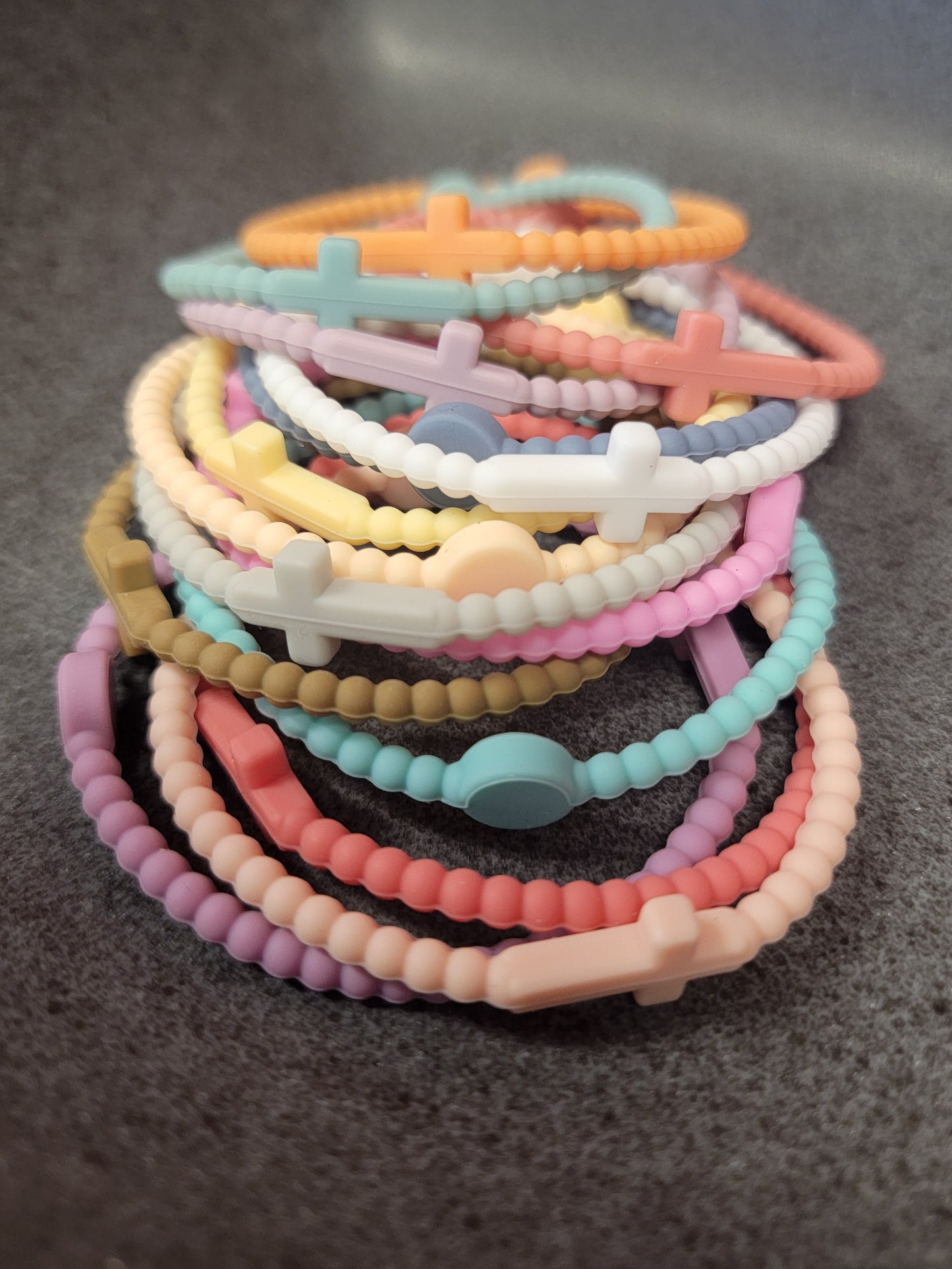 Silicone Cross Bracelets