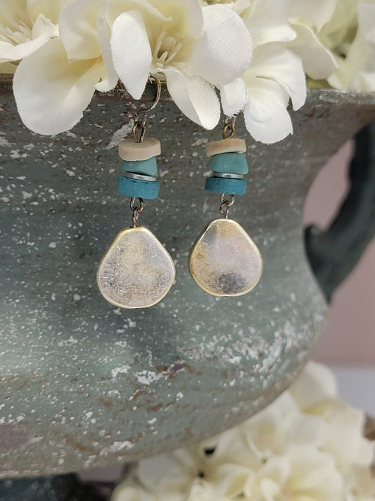 Turquoise Boho Drop Earrings