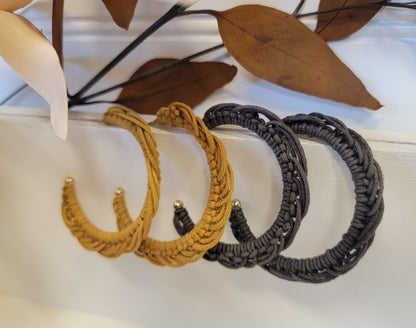 Woven Hoop Earring