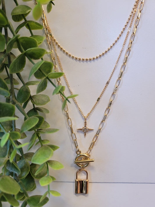 Gold Layered Chain Necklace