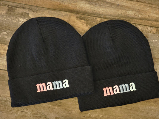 Black MAMA Beanie