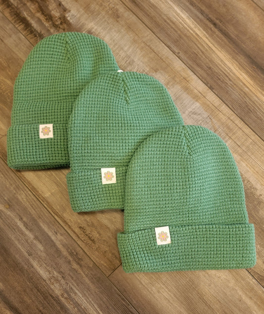 Matcha Waffle Daisy Beanie