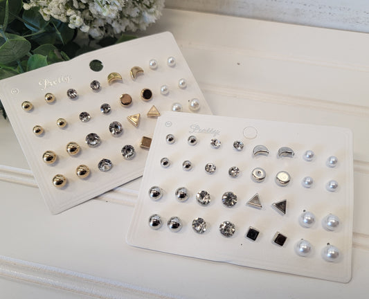 16 pc. Everyday Stud Earring Set