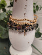 Black and Gold Bracelet Set