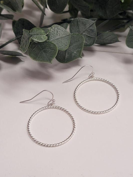 Silver Rope Earrings