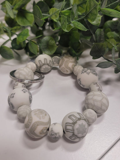 Clay Bead O-Ring Key Chains