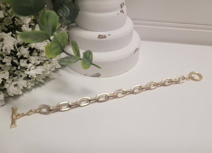 Gold Chain Link Bracelet