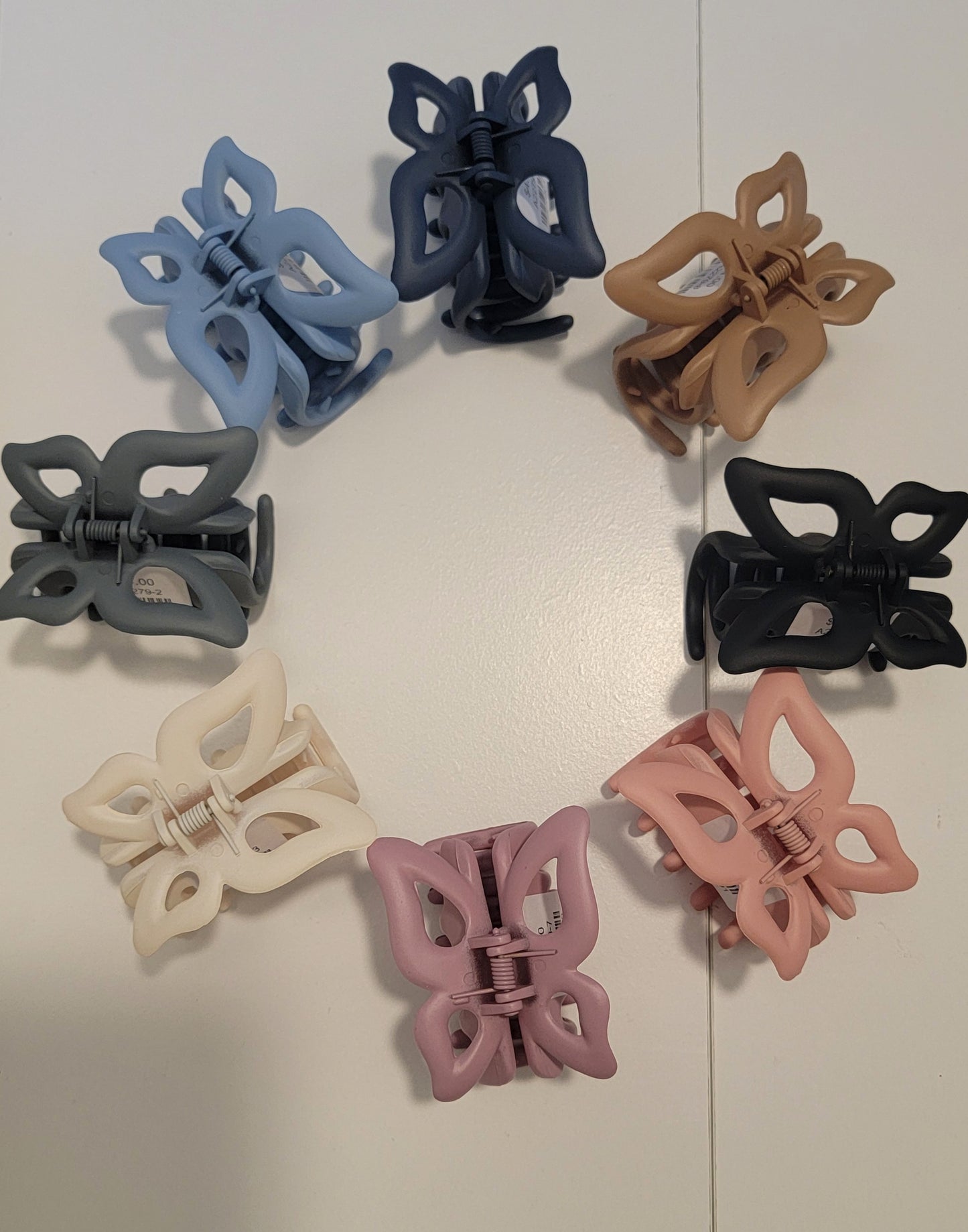 Matte Butterfly Hair Clips