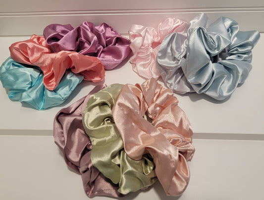 3-Pack Oversized Satin Scrunchies