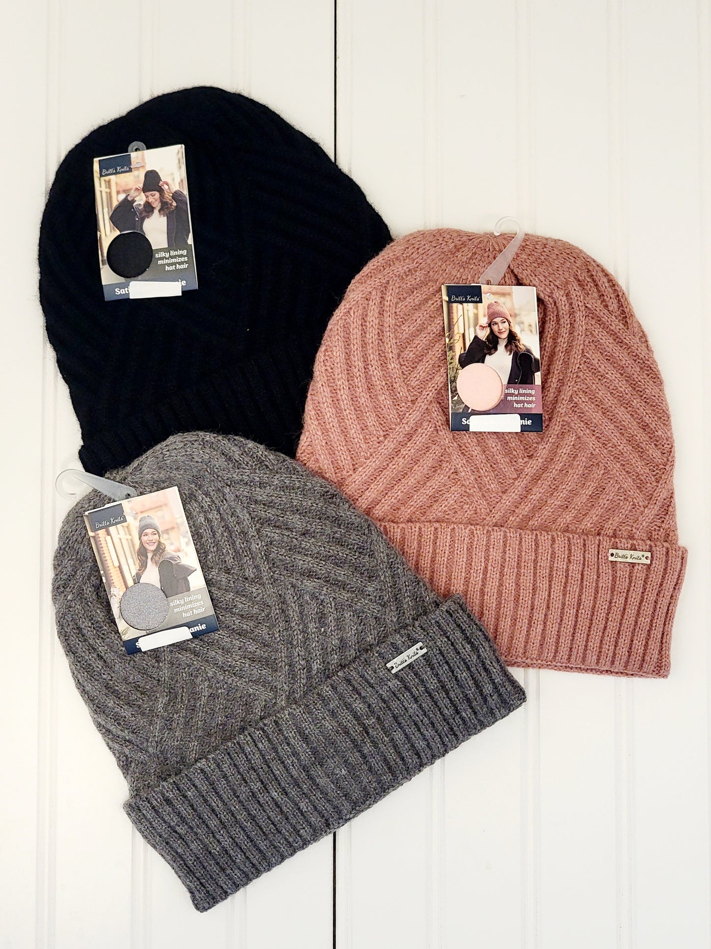 Satin Lined Knit Beanie