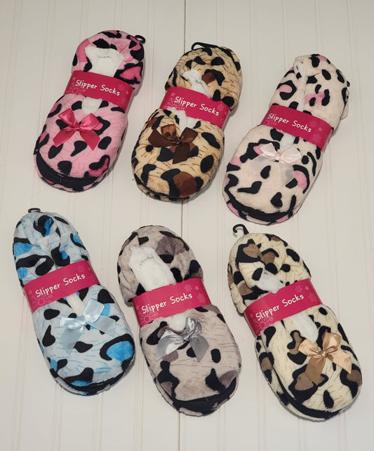 Leopard Soft Winter Slipper