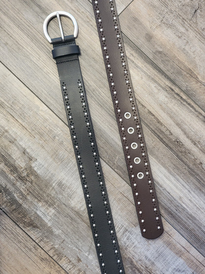 Studded Leather Belt