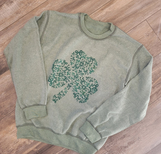 Inside Out Clover Bow Sweatshirt