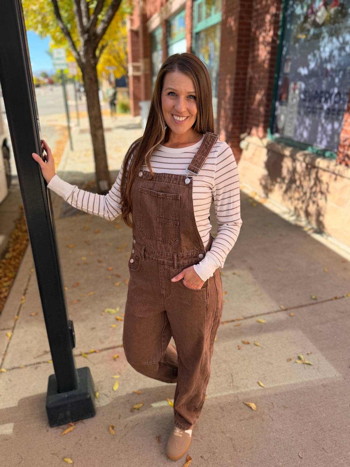Slouchy Denim Overalls