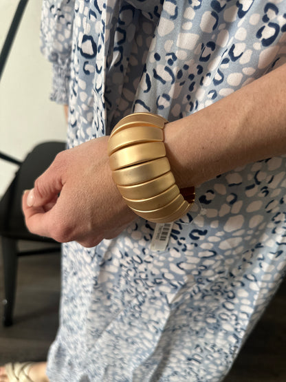 Matte Gold Chunky Bracelet