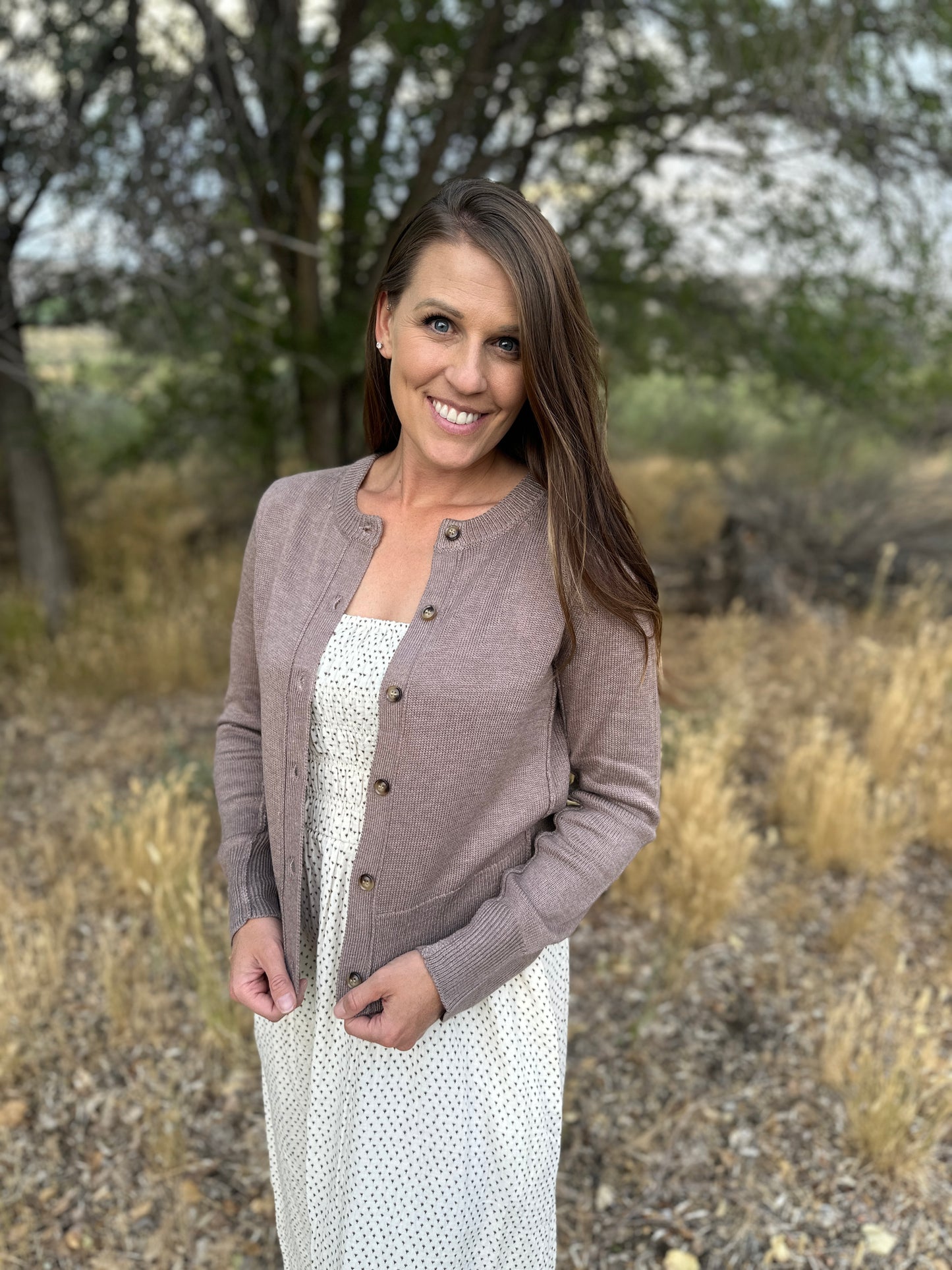 Classic Cut Button Up Cardigan