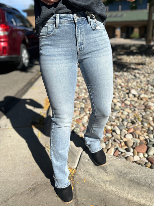 High Rise "Shelly" Bootcut Jeans