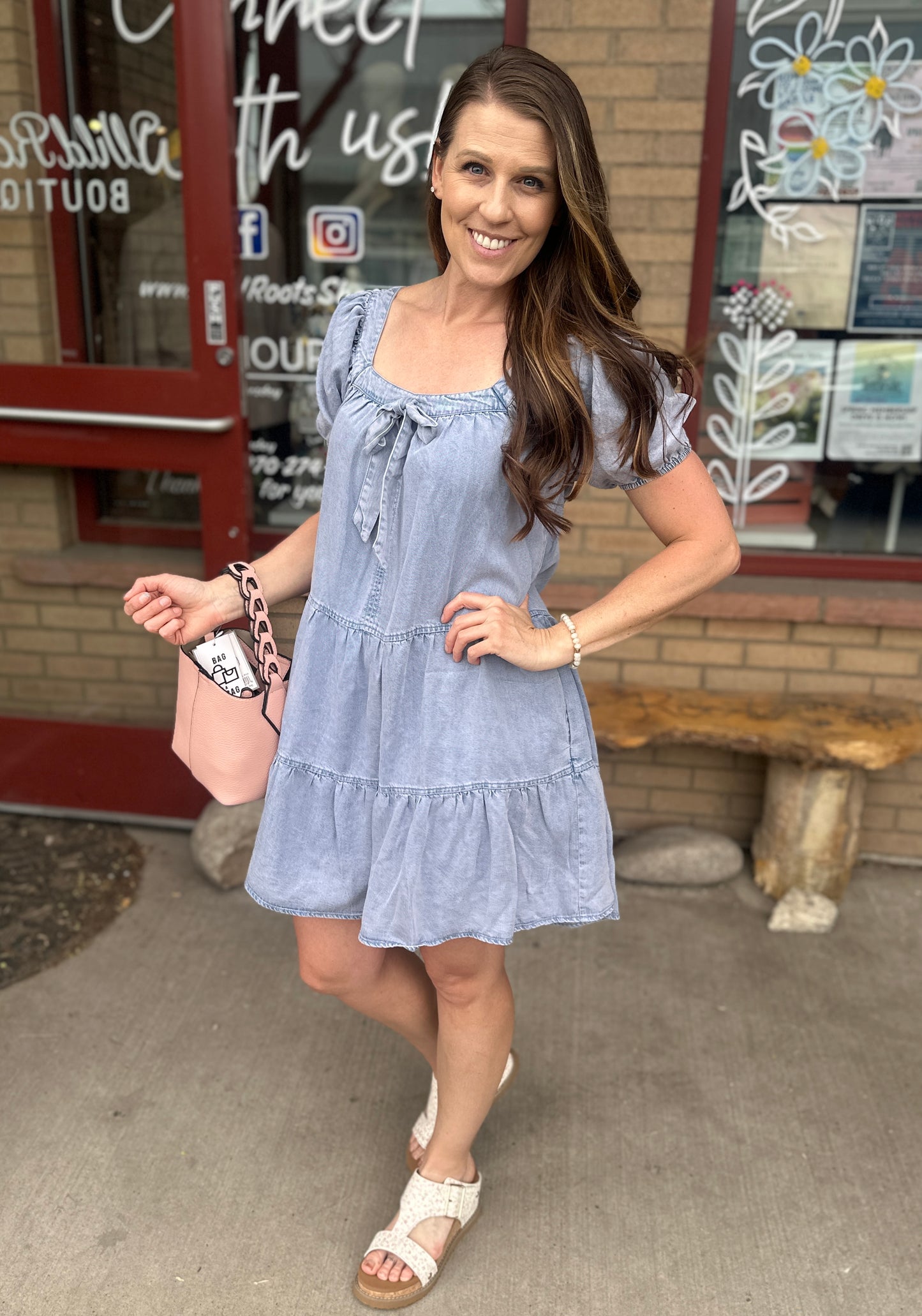Denim Baby Doll Dress