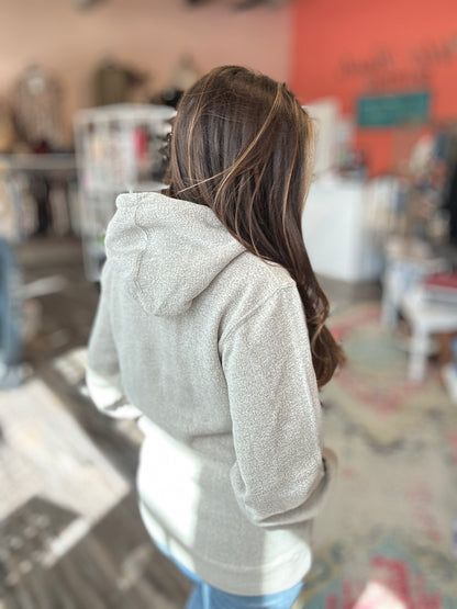 Oatmeal "Homebody" Knit Hoodie