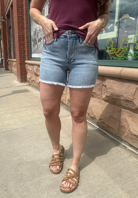 Light Wash Val Shorts