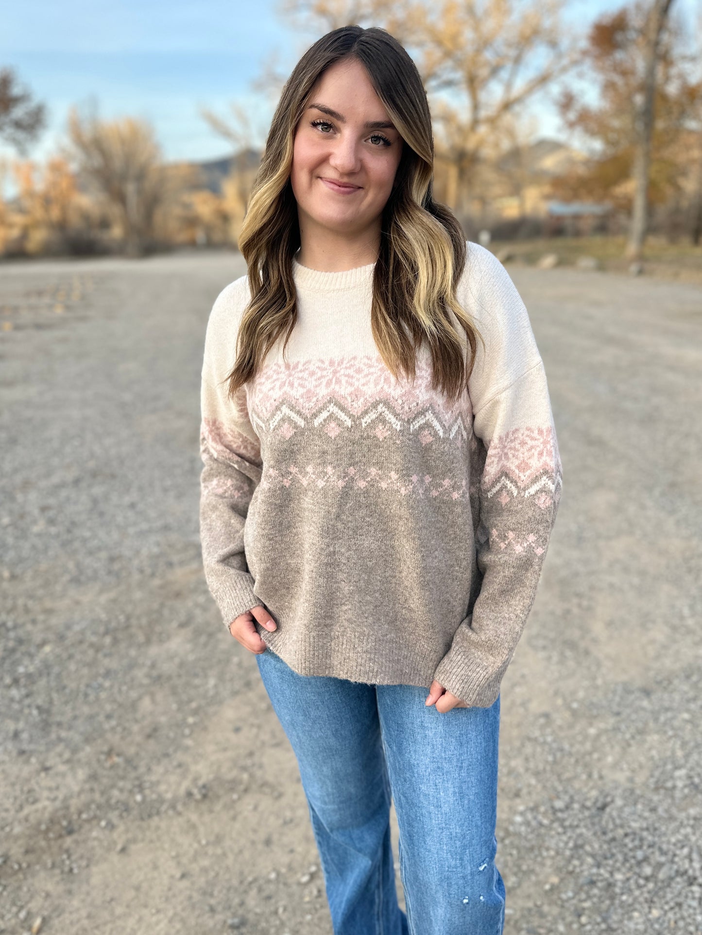 Snowflake Knit Sweater