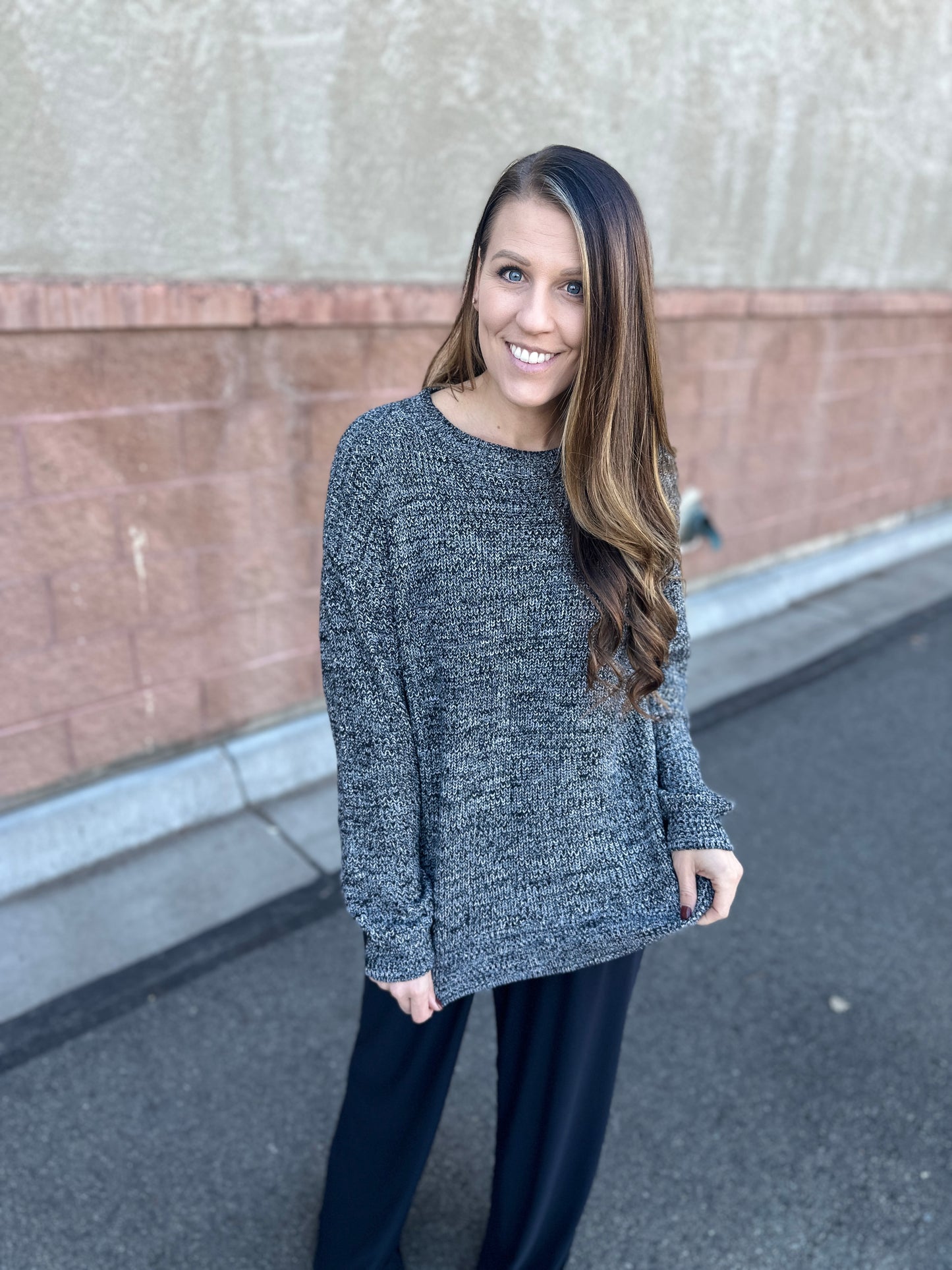 Charcoal Long Sleeve Sweater