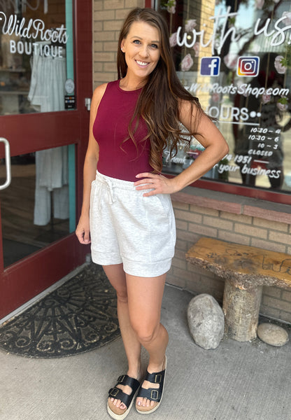 Scuba Pleated Shorts