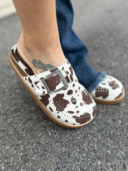 Cow Print Slip On