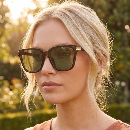 Square Flat Top Sunglasses Set