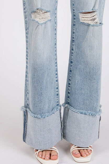 Sandy High Rise Stretch Flare Jeans