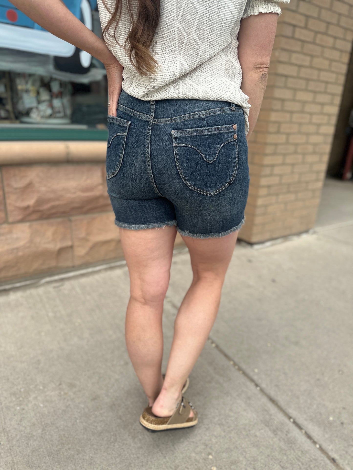 Frayed Hem Joy Shorts