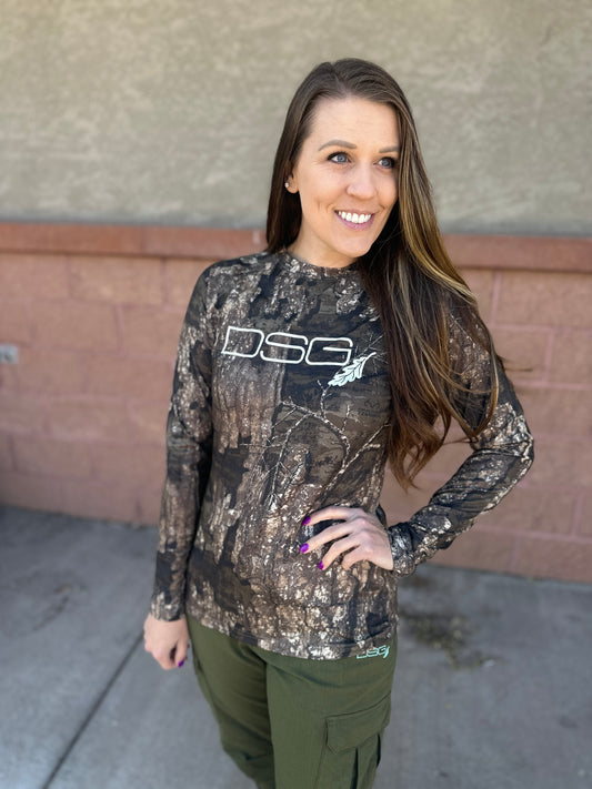 Long Sleeve Camo Tech