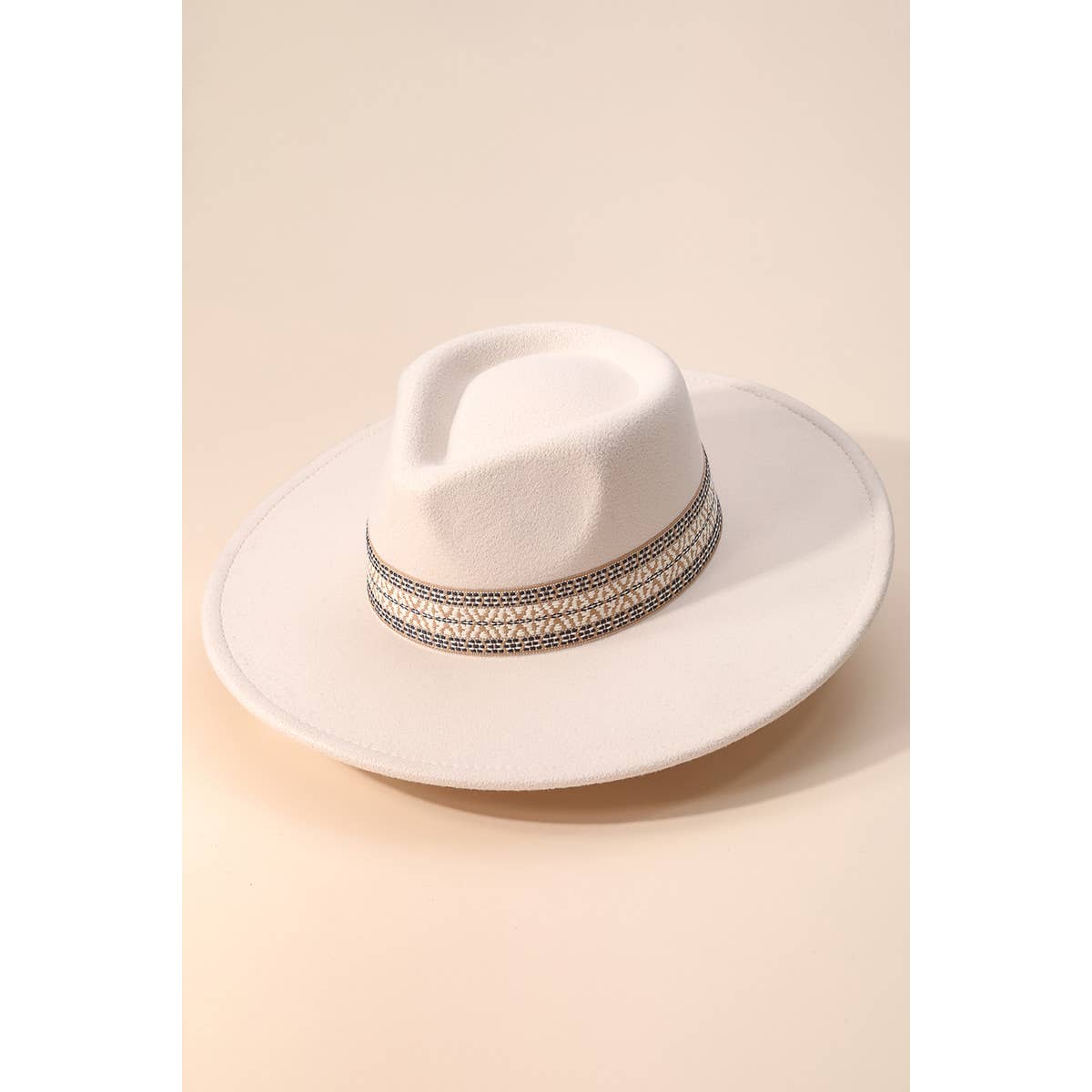Boho Pattern Band Fedora Hat